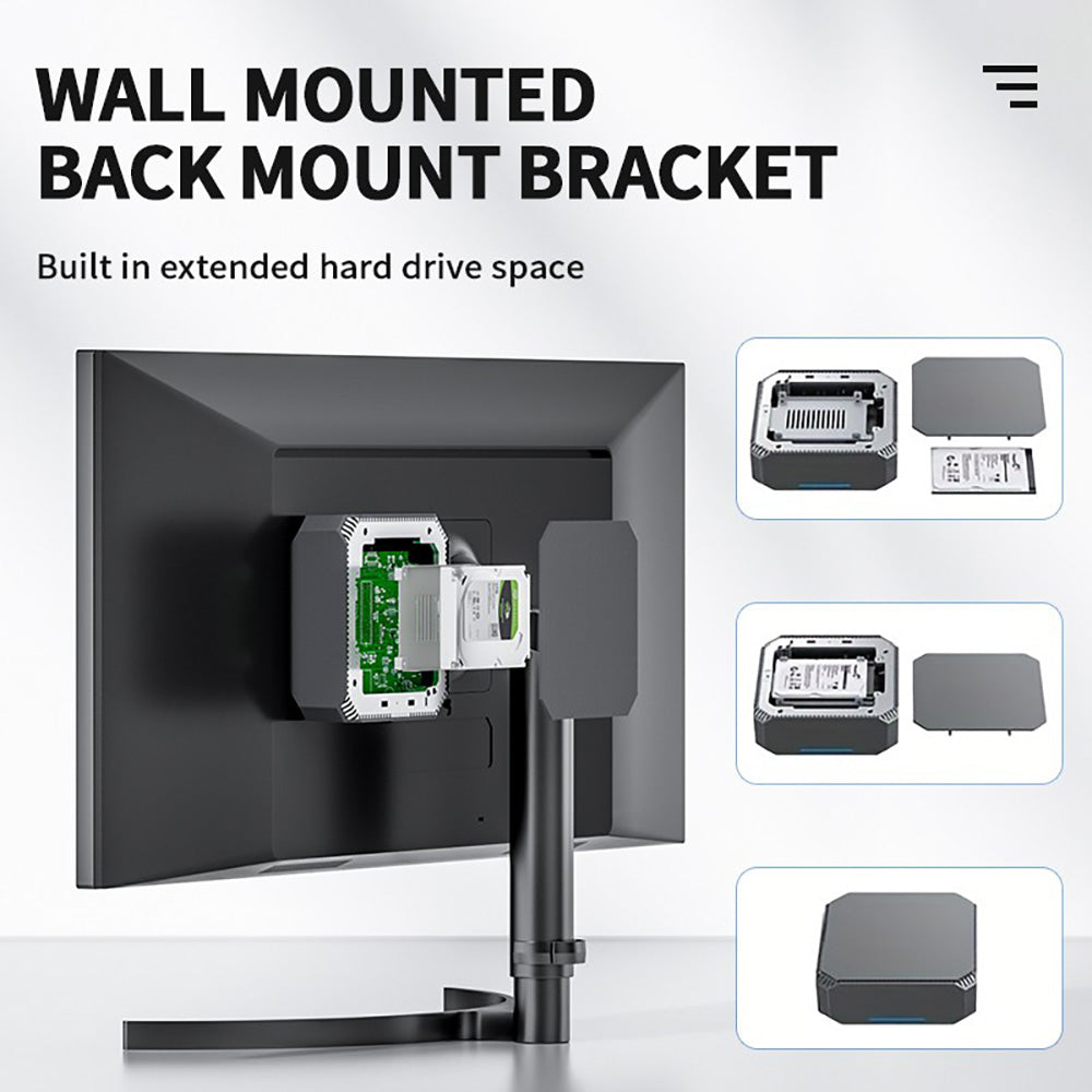 Mini PC FIREBAT AK2 Plus, Intel N100 4 jádra max. 3,4 GHz, 16 GB RAM, 512 GB SSD, 2*HDMI 2.0 4K 60Hz duální displej, WiFi 5 Bluetooth 4.2, 2*USB 3.2 2*USB 2.0 1*LAN 1*Audio, ventilátor - zástrčka EU