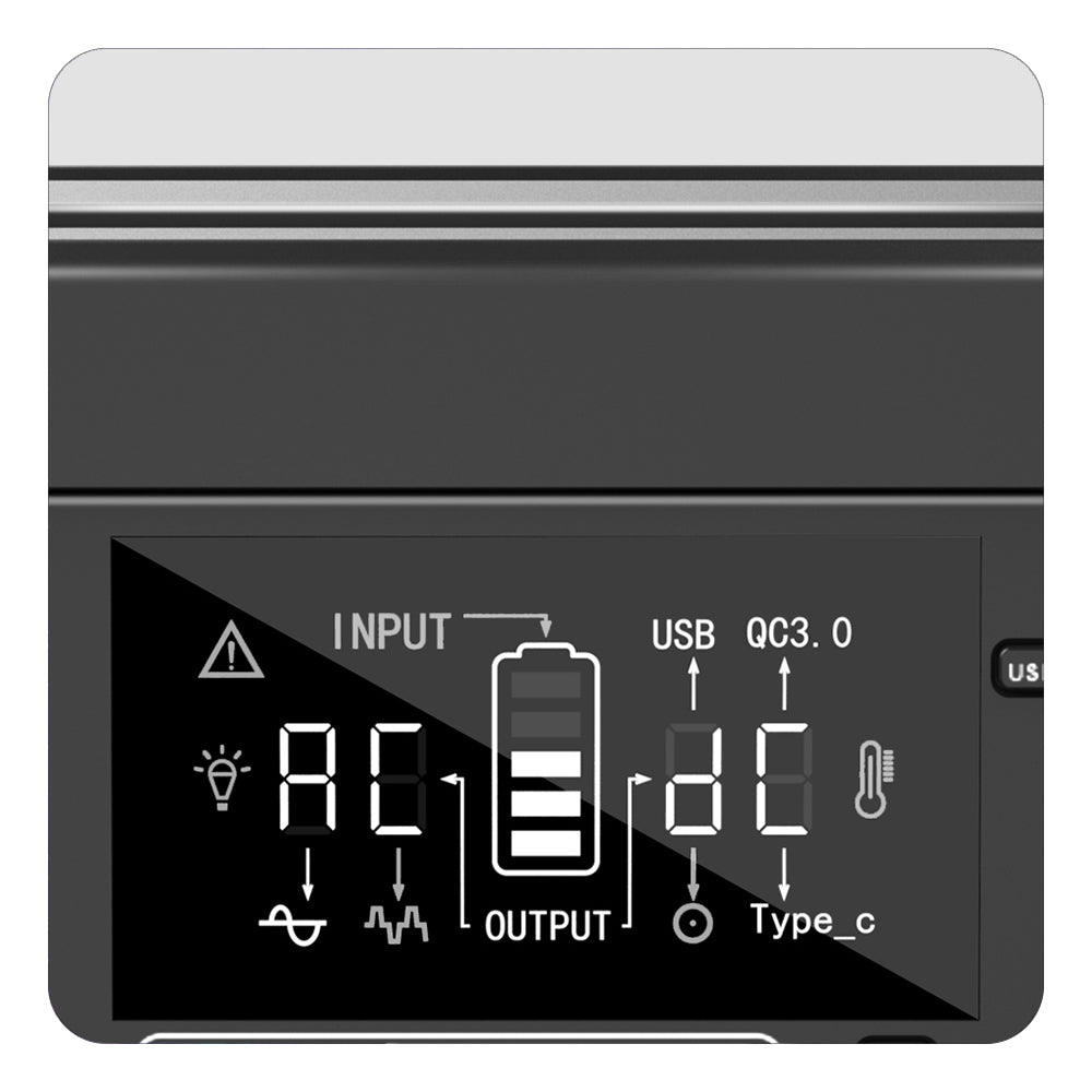 Přenosná elektrárna Flashfish P63, solární generátor s lithiovou baterií 520 Wh/140 400 mAh, výstup 500 W AC, 5x DC výstupy, 4x USB výstupy