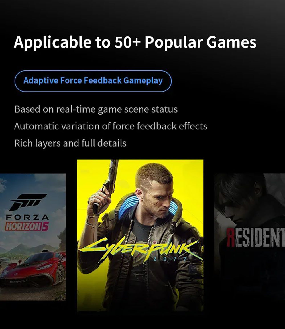 Herní ovladač Flydigi APEX 4, spouštěč s force feedbackem, joystick z lehké slitiny s nastavitelnou silou, frekvence dotazování 1000 Hz, LCD displej, kompatibilní s PC, NS, TV, Androidem a notebookem
