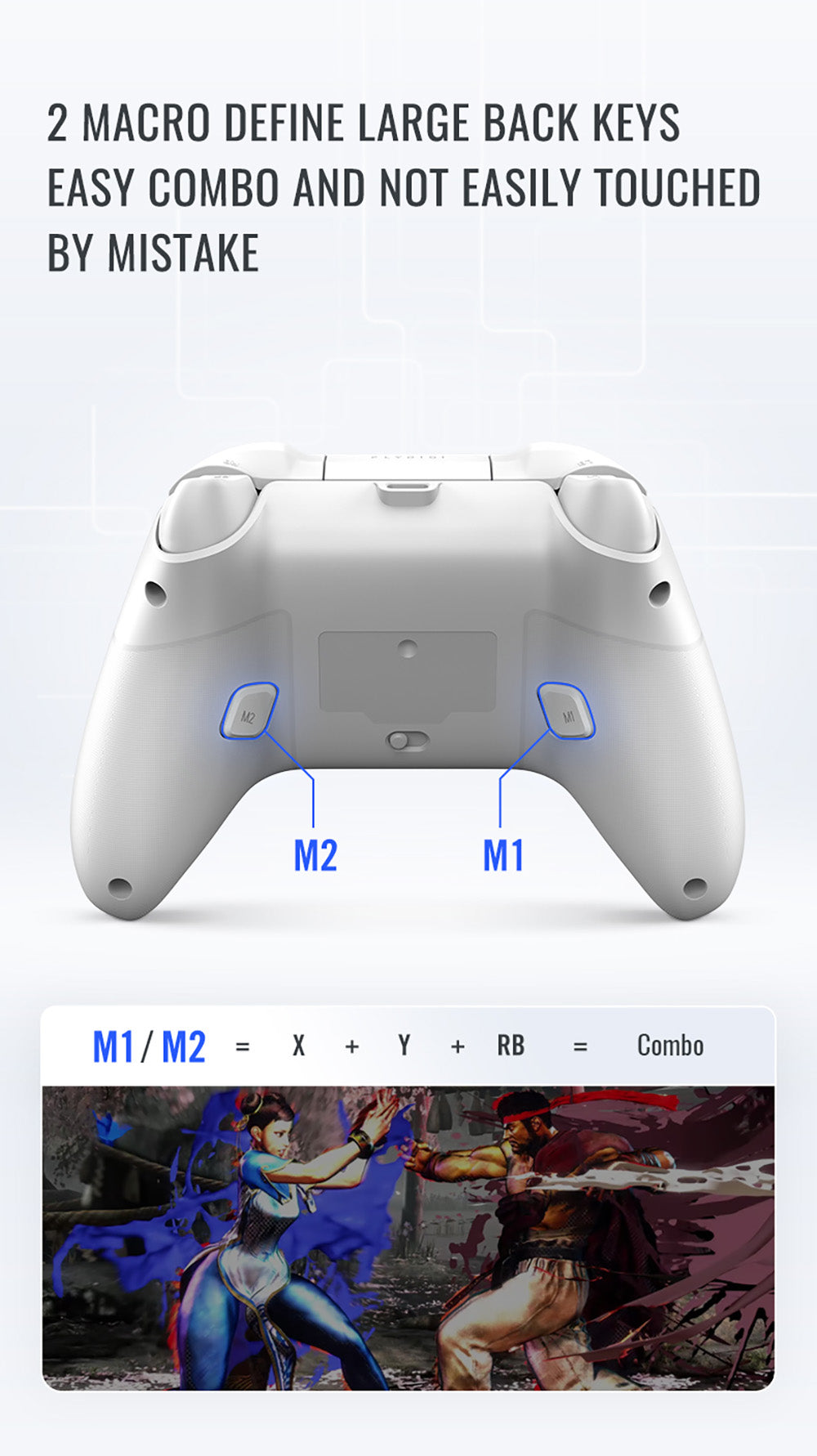 Herní ovladač Flydigi Direwolf 3, Hallův spouštěč, frekvence dotazování 1000 Hz, kompatibilní s PC / Switch / Apple / Android