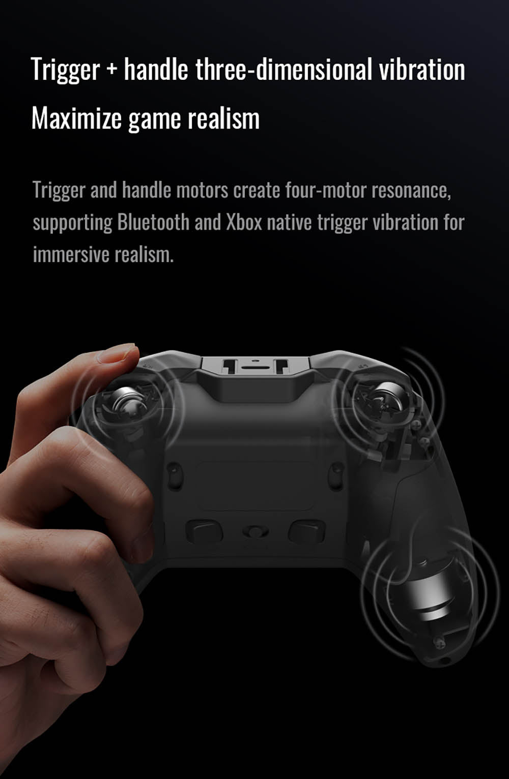 Herní ovladač Flydigi Vader 4 Pro, joystick s páčkou pro nastavení síly, Hall a Micro spouštěče 2 v 1, frekvence dotazování 1000 Hz, kompatibilní s PC, NS, TV, Androidem a notebookem