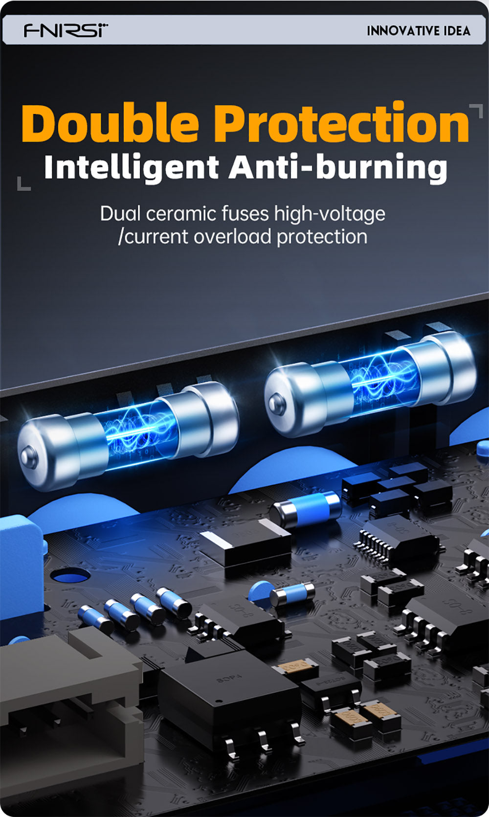 FNIRSI 2C53P Přenosný digitální osciloskop-multimetr, generátor signálu, 4,3palcový IPS dotykový displej, 3 v 1 2 kanály 50MHz, 250Ms/S, 19999 čítačů - modrý