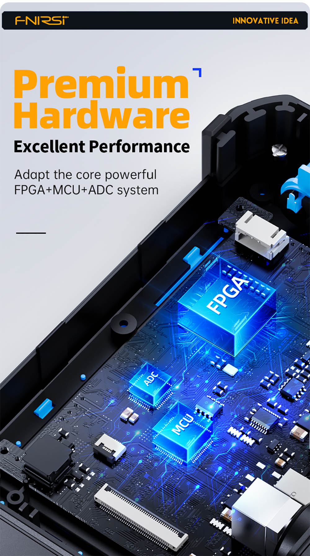 FNIRSI 2C53P Přenosný digitální osciloskop-multimetr, generátor signálu, 4,3palcový IPS dotykový displej, 3 v 1 2 kanály 50MHz, 250Ms/S, 19999 číslic - modrý