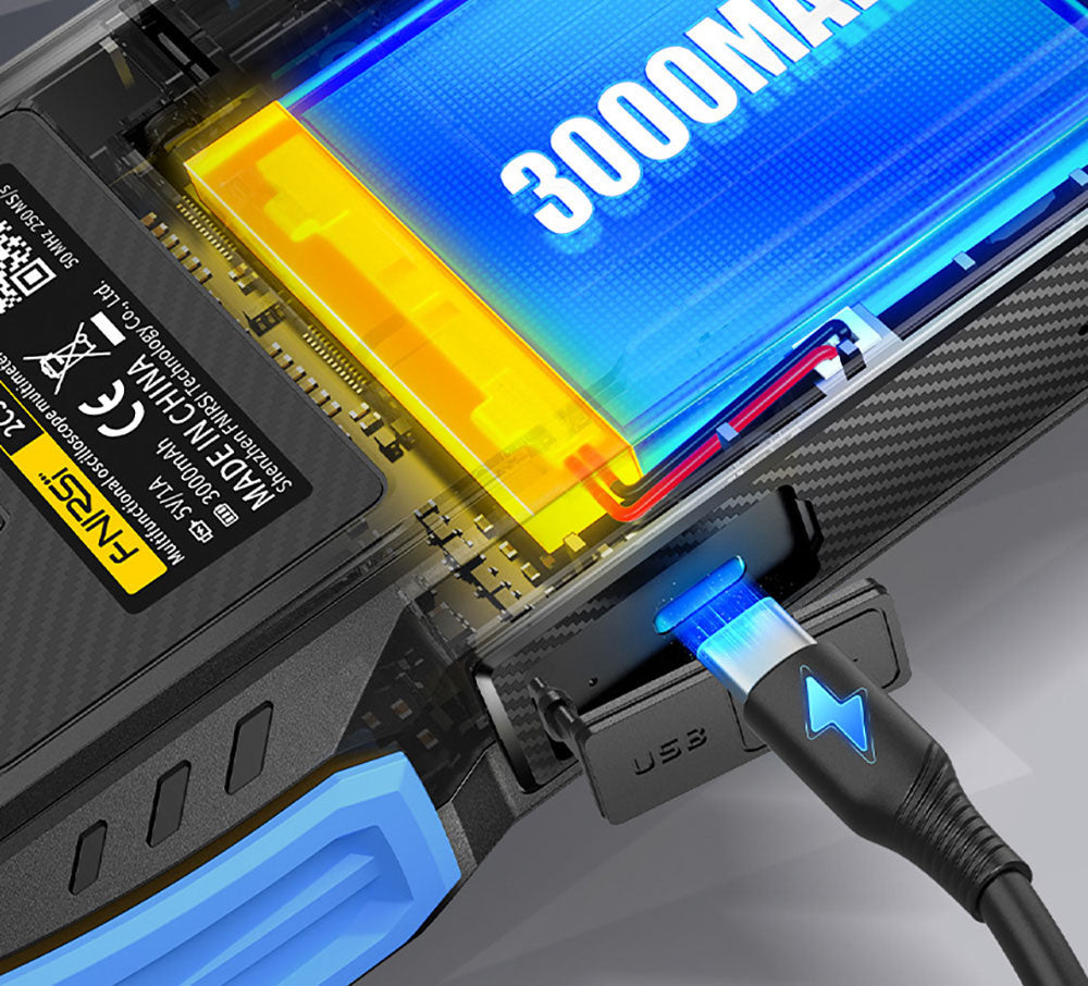 FNIRSI 2C53T 3v1 osciloskopový multimetr, generátor signálu, dvoukanálový, šířka pásma 50 MHz, vzorkovací frekvence 250 MS/s, 19999 číslic, napětí, proud, kondenzátor, rezistor, test diod - standardní verze