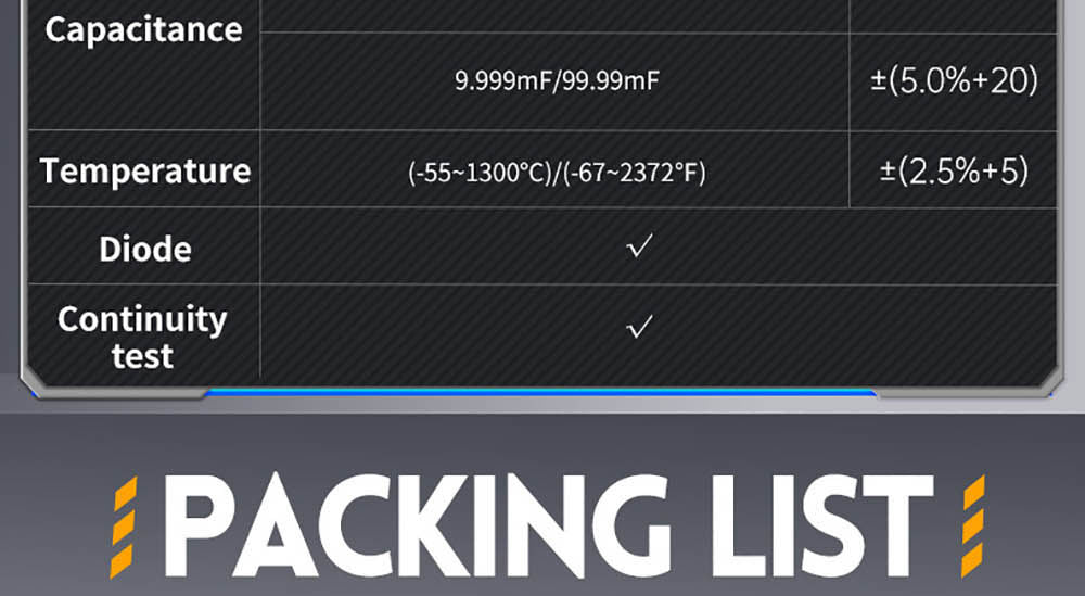 FNIRSI 2C53T 3v1 osciloskopový multimetr, generátor signálu, dvoukanálový, šířka pásma 50 MHz, vzorkovací frekvence 250 MS/s, 19999 číslic, napětí, proud, kondenzátor, rezistor, test diod - standardní verze