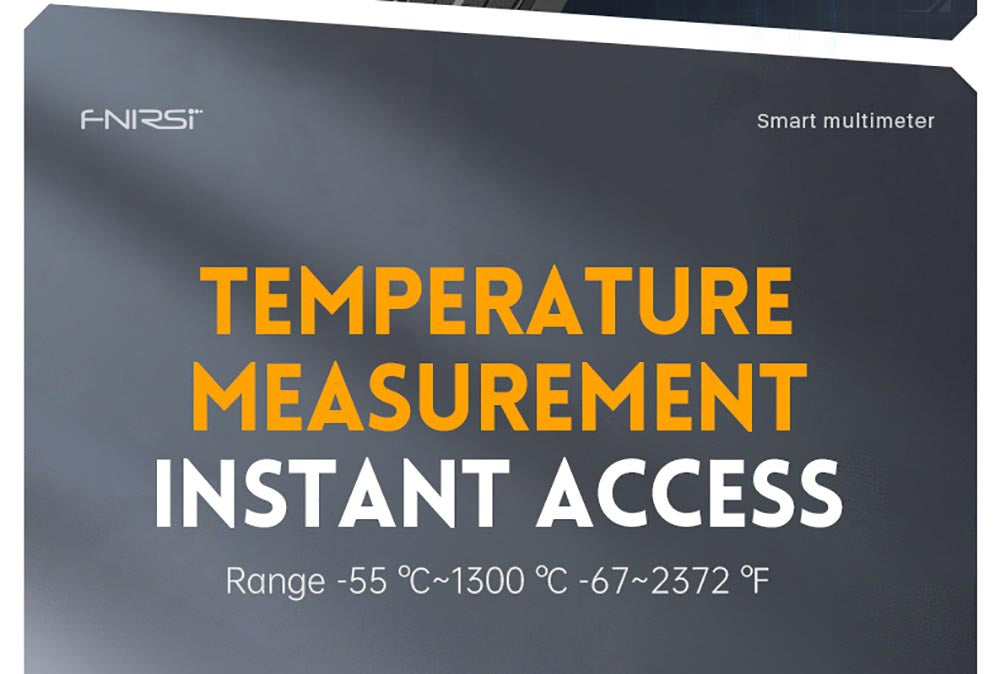 Ruční digitální multimetr FNIRSI DMT-99, 10000 číslic, 1000 V 10 A True RMS, automatický rozsah, měřič napětí AC/DC, měření NCV, dobíjecí baterie 1500 mAh