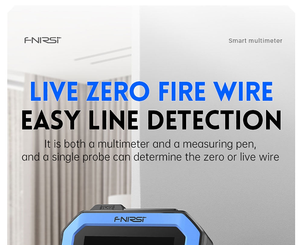 Ruční digitální multimetr FNIRSI DMT-99, 10000 číslic, 1000 V 10 A True RMS, automatický rozsah, měřič napětí AC/DC, měření NCV, dobíjecí baterie 1500 mAh