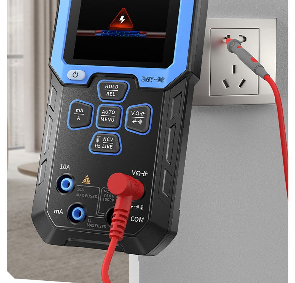Ruční digitální multimetr FNIRSI DMT-99, 10000 číslic, 1000 V 10 A True RMS, automatický rozsah, měřič napětí AC/DC, měření NCV, dobíjecí baterie 1500 mAh