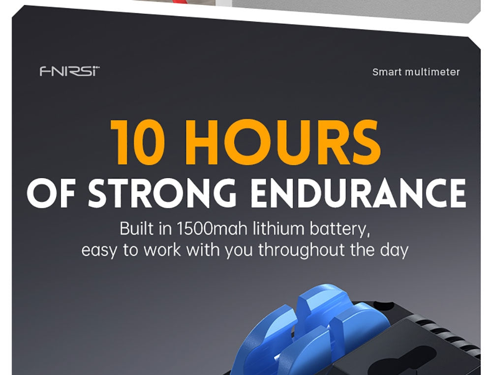 Ruční digitální multimetr FNIRSI DMT-99, 10000 číslic, 1000 V 10 A True RMS, automatický rozsah, měřič napětí AC/DC, měření NCV, dobíjecí baterie 1500 mAh