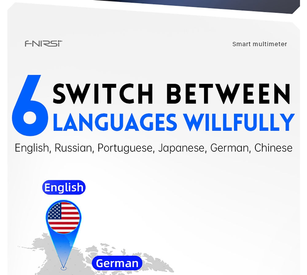 Ruční digitální multimetr FNIRSI DMT-99, 10000 číslic, 1000 V 10 A True RMS, automatický rozsah, měřič napětí AC/DC, měření NCV, dobíjecí baterie 1500 mAh