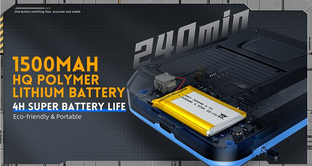 FNIRSI DSO-TC3 3 v 1 digitální osciloskop s vysokonapěťovou sondou P6100, generátorem signálu DDS, testerem tranzistorů, 1 kanál, šířka pásma 500 kHz, vzorkovací frekvence 10 MSa/s, 6 typů průběhů.