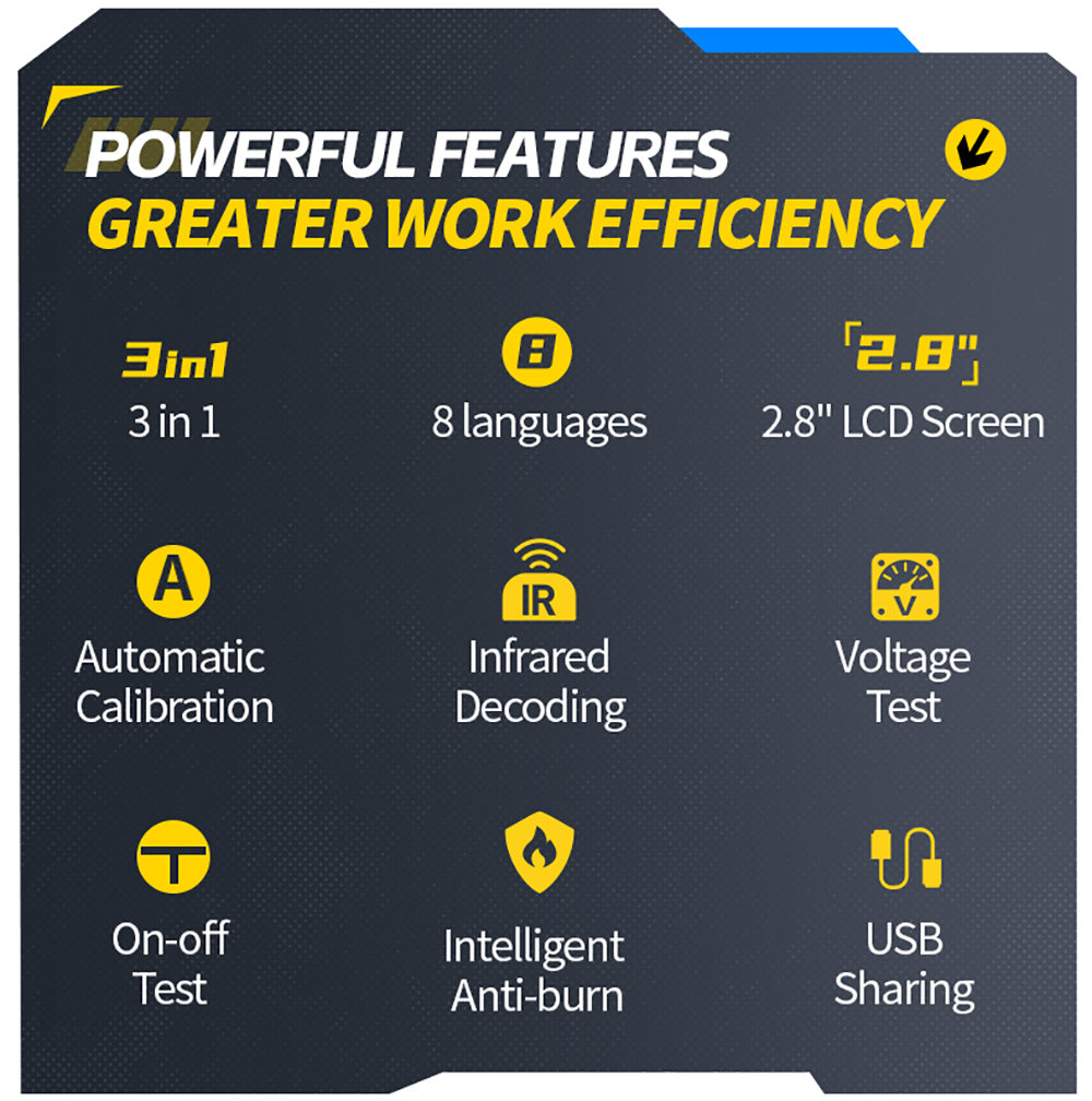 Digitální osciloskop FNIRSI DSO-TC4, šířka pásma 10 MHz, vzorkování 48 MSa/s, generátor signálu, tester tranzistorů, 2,8