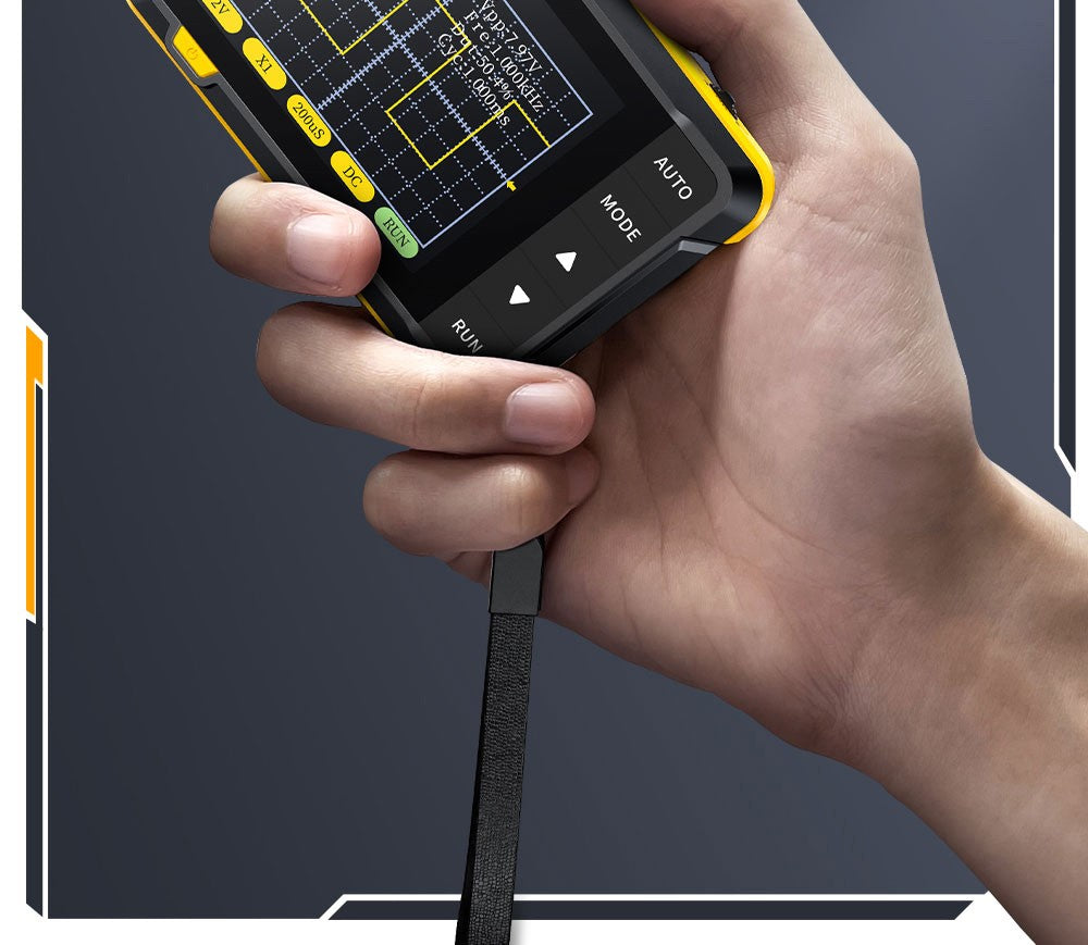 Mini ruční digitální osciloskop FNIRSI DSO152 s vysokonapěťovou sondou P6100, vzorkovací frekvencí 2,5 MSa/s, šířkou pásma 200 kHz