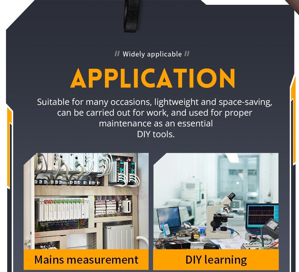 Mini ruční digitální osciloskop FNIRSI DSO152 s vysokonapěťovou sondou P6100, vzorkovací frekvencí 2,5 MSa/s, šířkou pásma 200 kHz