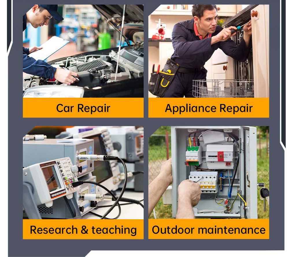 Digitální osciloskop FNIRSI DSO510 2v1, generátor signálu DDS, 2,8palcový displej, šířka pásma 10 MHz, vzorkovací frekvence 48 MS/s, automatický/normální/jednoduchý režim spouštění