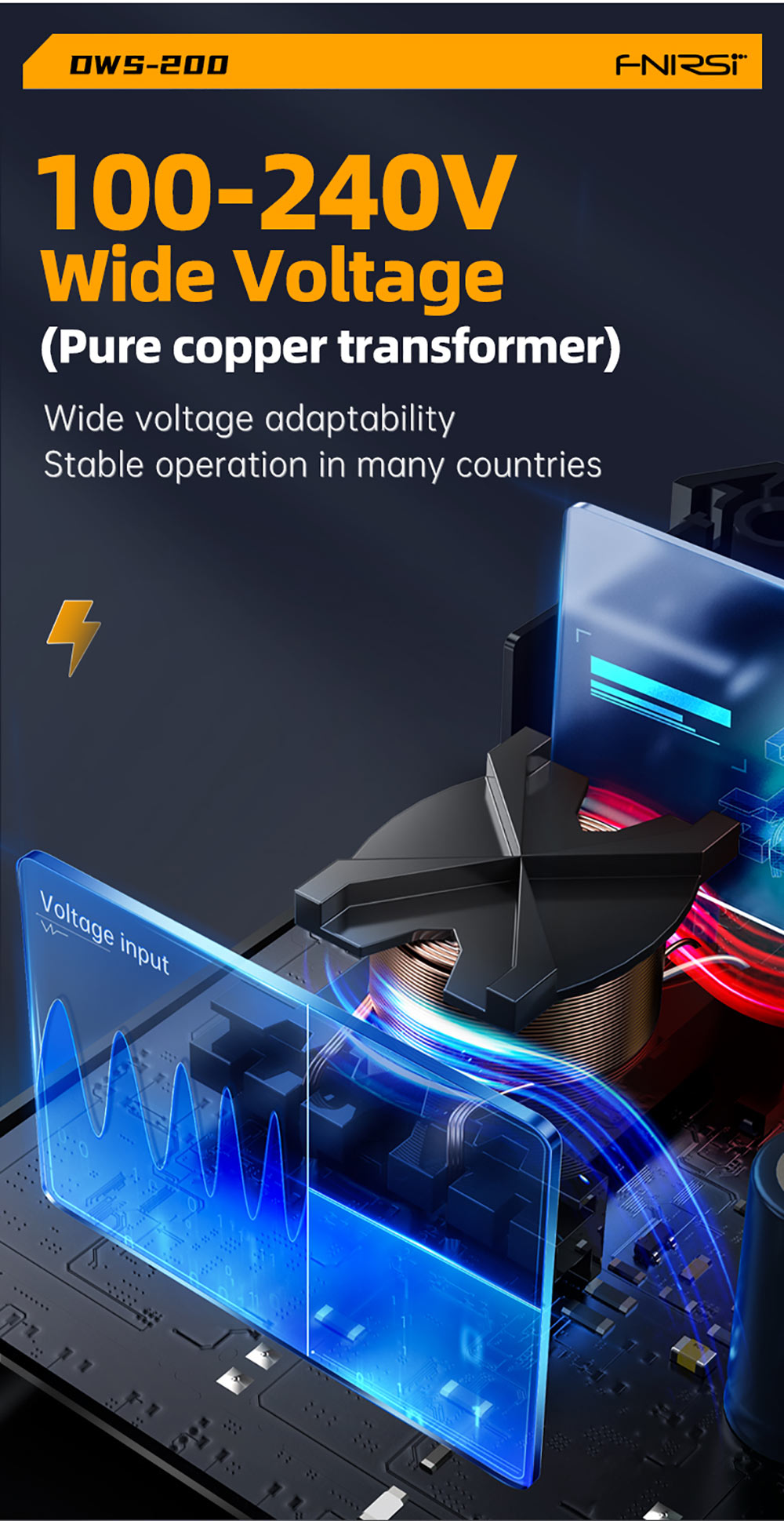 Standardní digitální pájecí stanice FNIRSI DWS-200 F210 s výkonem 200 W, s 1 hrotem a 2 pomocnými rukama, režimem měření teploty a křivky, 3 úložnými teplotami, barevným displejem.