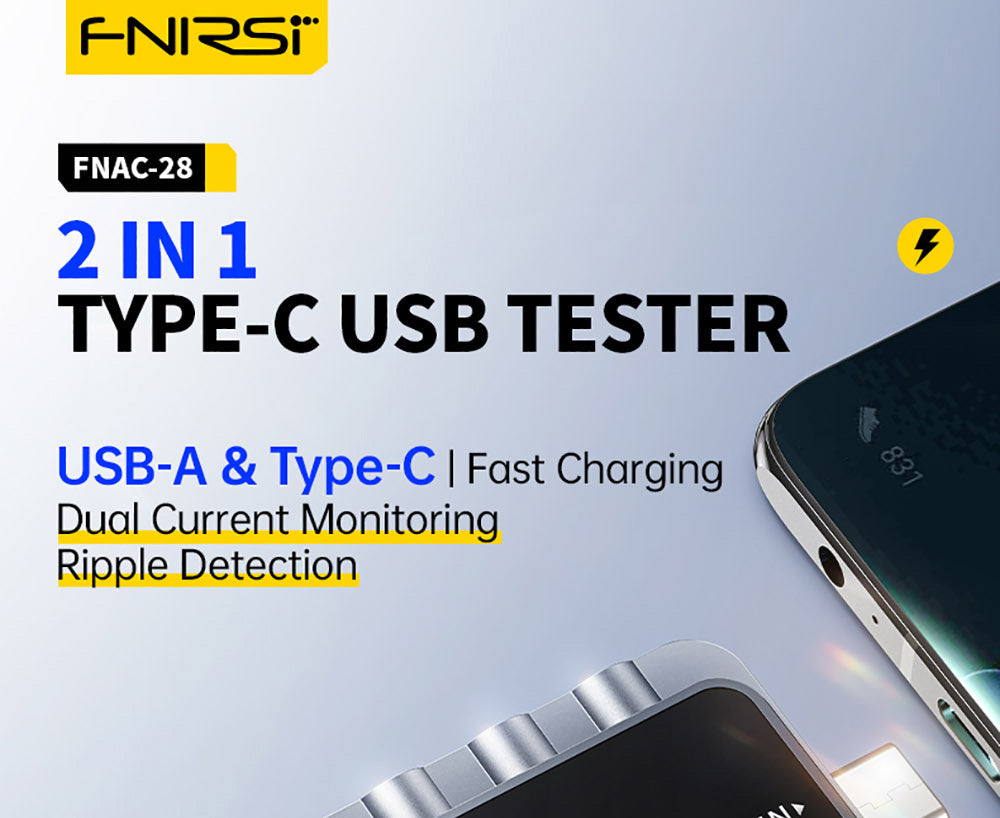 USB tester FNIRSI FNAC-28 2v1 Type-C