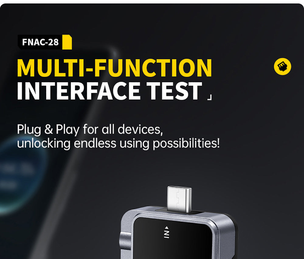 USB tester FNIRSI FNAC-28 2v1 Type-C