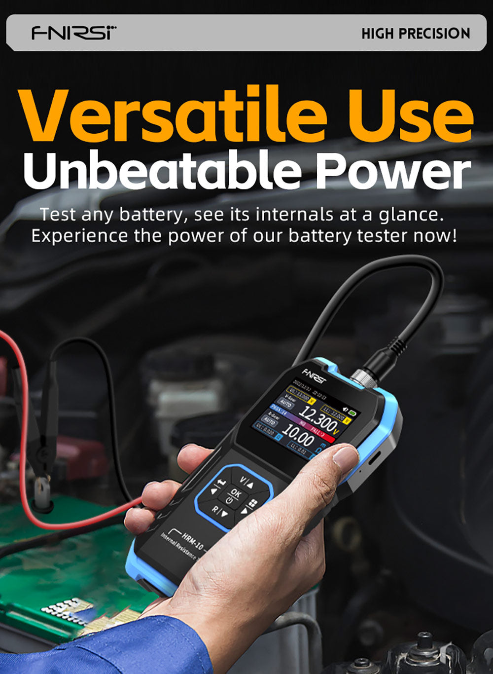 Tester vnitřního odporu baterie FNIRSI HRM-10