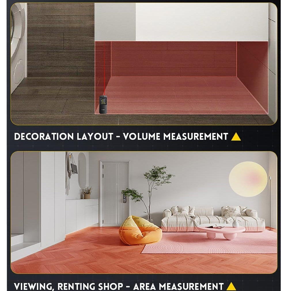 FNIRSI IR40 Inteligentní laserový dálkoměr, digitální měřič vzdálenosti, rozsah měření 40 m, gravitační senzor 360 stupňů, připojení k aplikaci, baterie 400 mAh - šedý