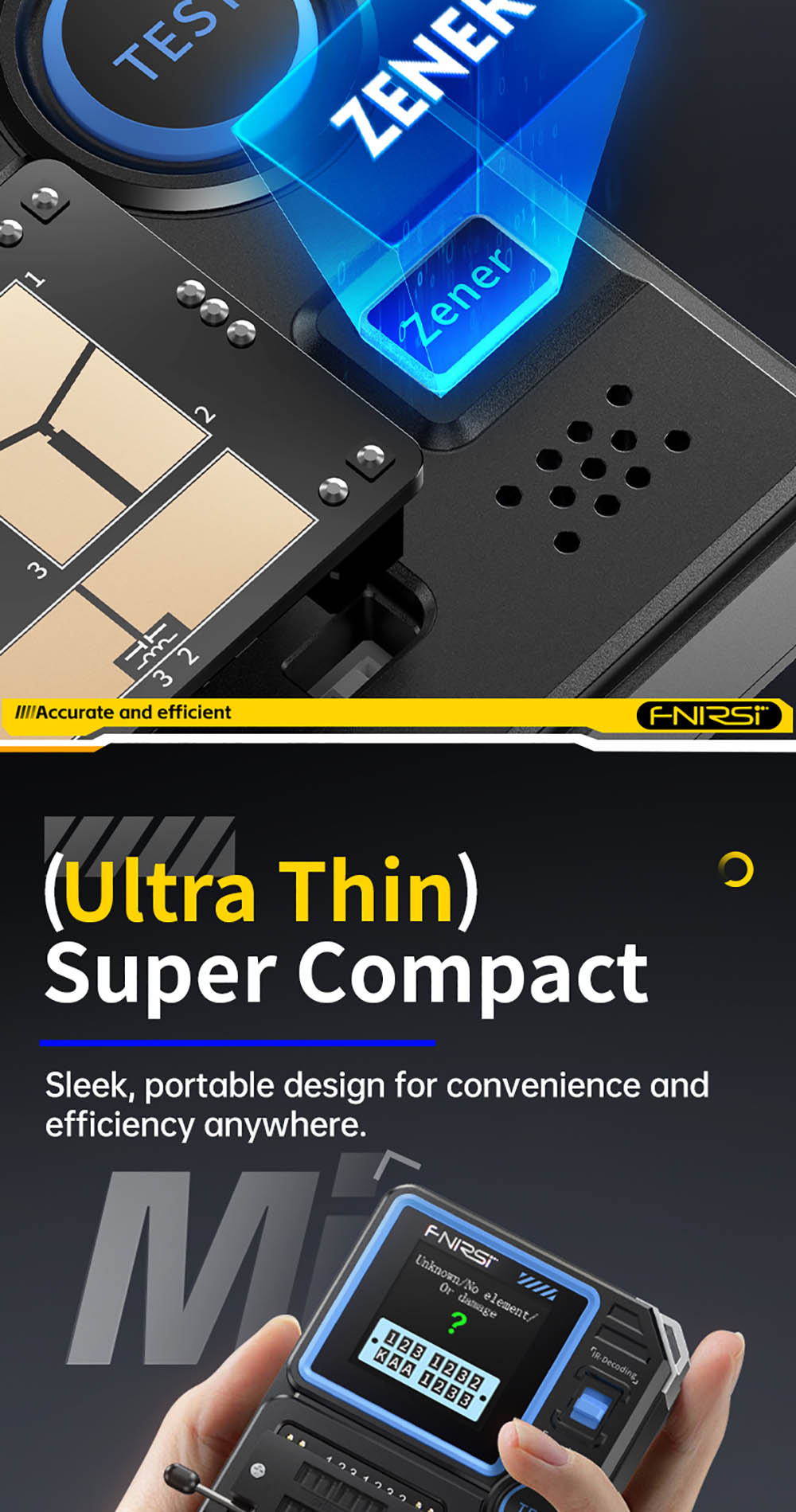 Tester tranzistorů FNIRSI LCR-P1