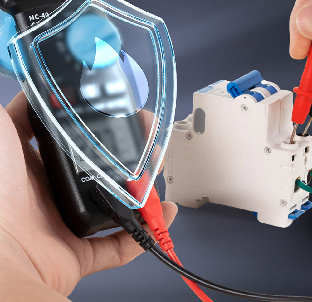 Digitální klešťový měřič FNIRSI MC40, 6000 číslic True RMS, automatický rozsah, měření proudu 600 A