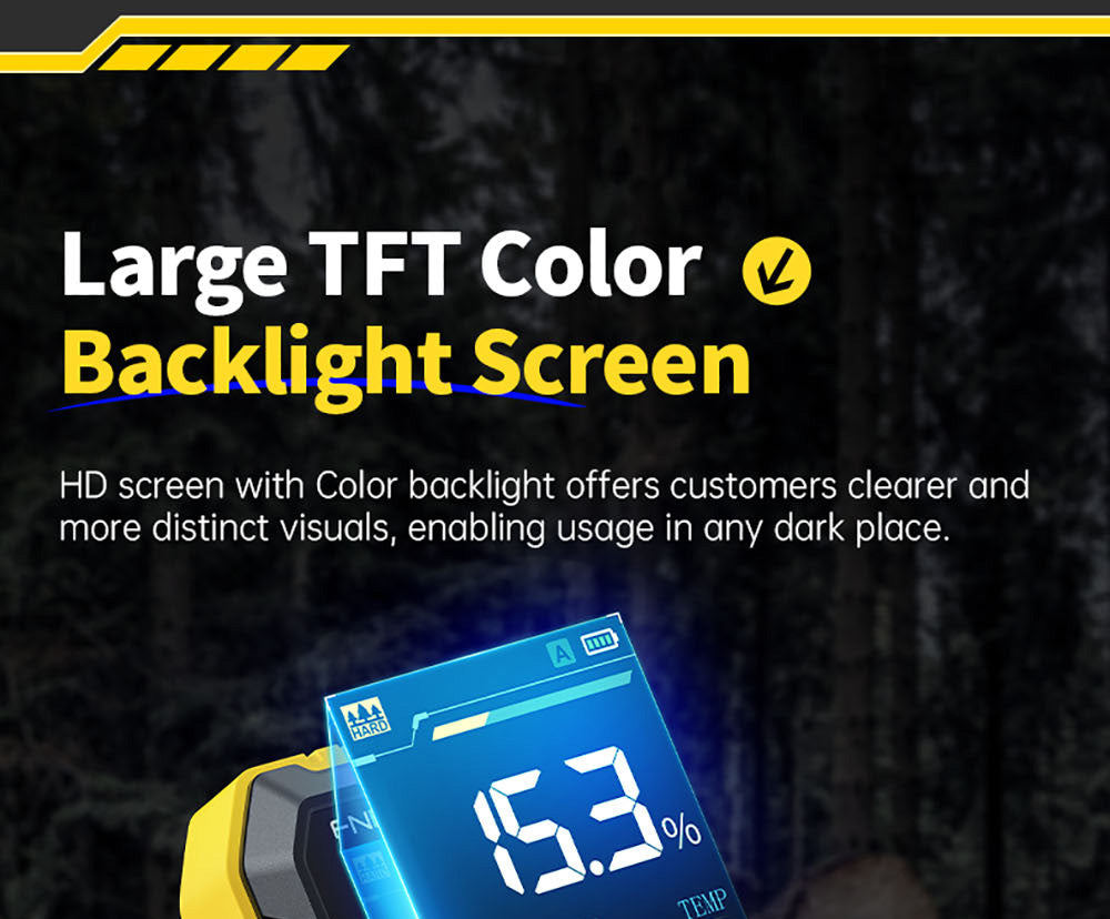 Bezkolíkový vlhkoměr FNIRSI WMT-10, obrazovka 2,4 palce, hloubka měření 17 mm