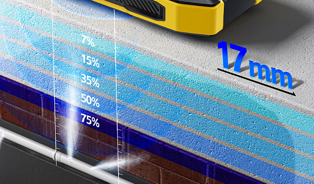 Bezkolíkový vlhkoměr FNIRSI WMT-10, obrazovka 2,4 palce, hloubka měření 17 mm