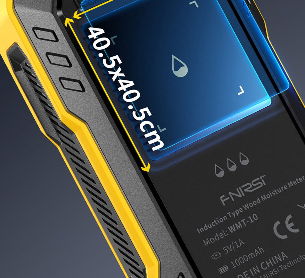 Bezkolíkový vlhkoměr FNIRSI WMT-10, obrazovka 2,4 palce, hloubka měření 17 mm