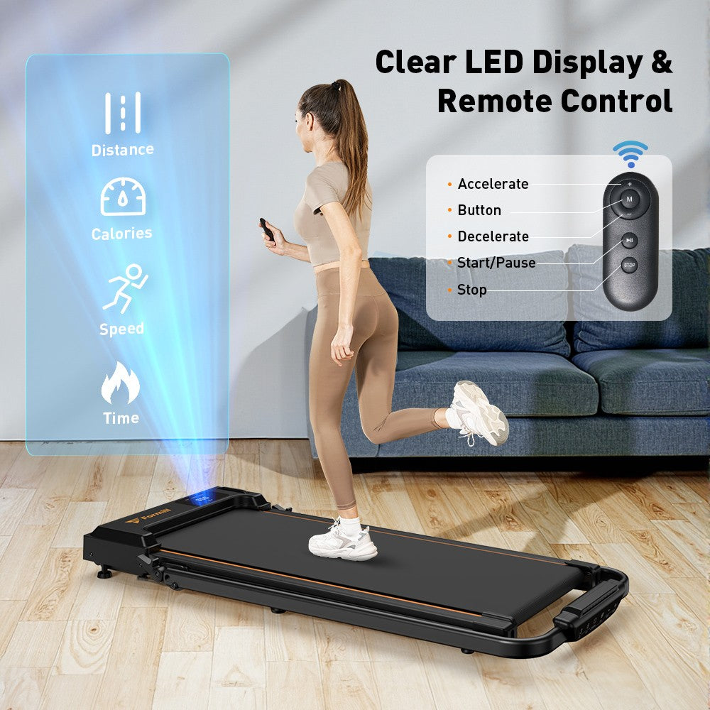 Běžecký pás Formill FT-51 2v1 s podložkou na chůzi, motor 2,5 HP, LED displej, maximální zatížení 120 kg, rychlost běhu 1–10 km/h