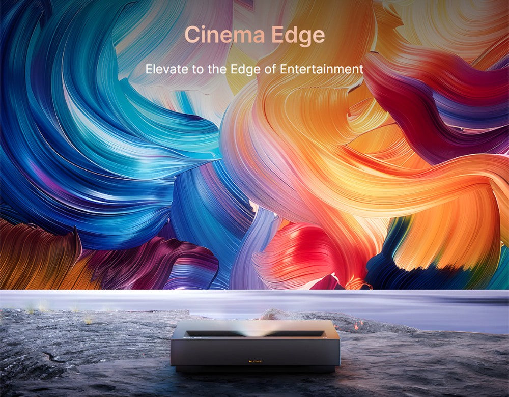 Laserový projektor Formovie Cinema Edge 4K, 2100 ISO lumenů, Google TV, vestavěný Netflix, Dolby Audio, 2*15W reproduktory, HDR10, WiFi 6