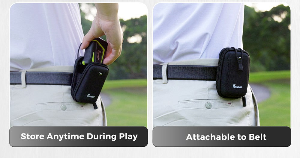 Golfový dálkoměr FOSSiBOT C1000 Pro, zelený a červený OLED displej, rychlost měření 0,06 s, dosah měření 1000 m, vodotěsnost IP54