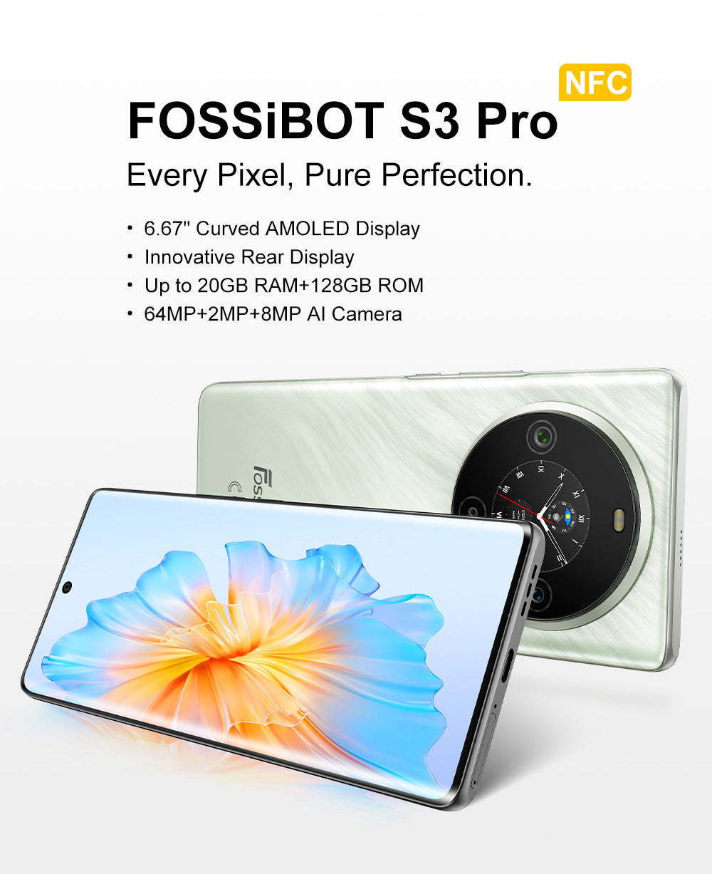 Chytrý telefon FOSSiBOT S3 Pro 4G, 6,67
