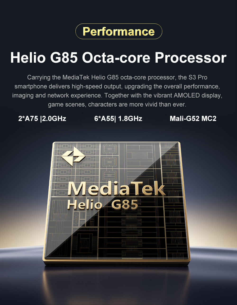 Chytrý telefon FOSSiBOT S3 Pro 4G, 6,67