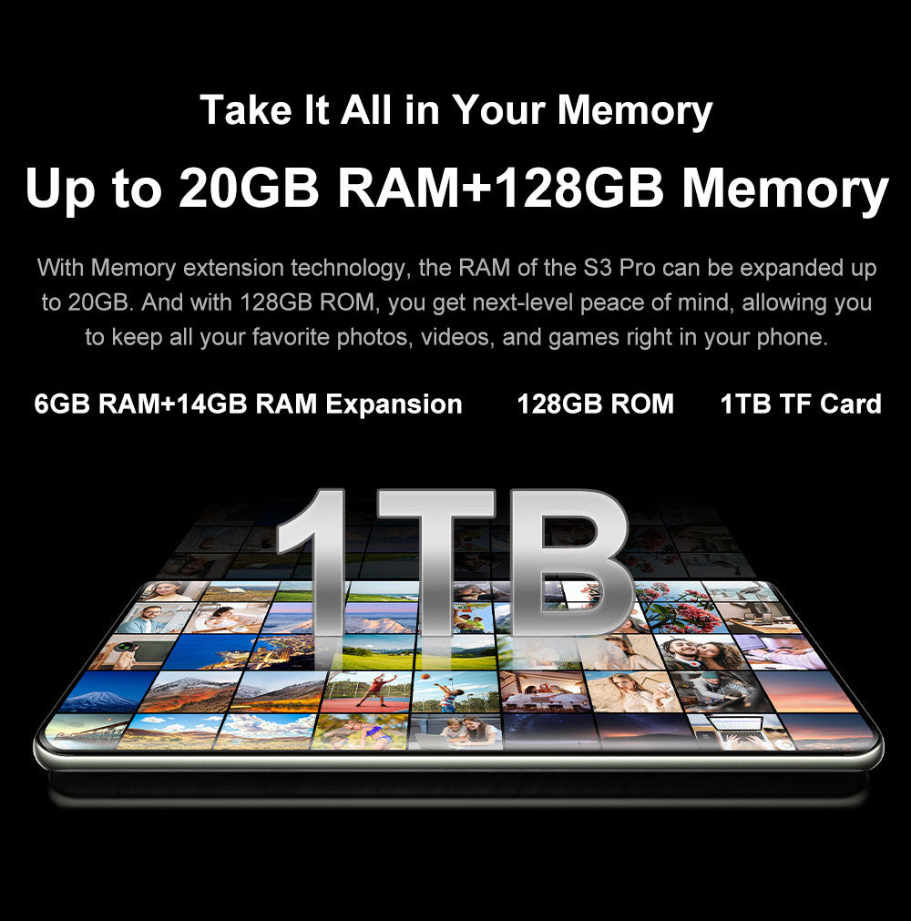 Chytrý telefon FOSSiBOT S3 Pro 4G, 6,67