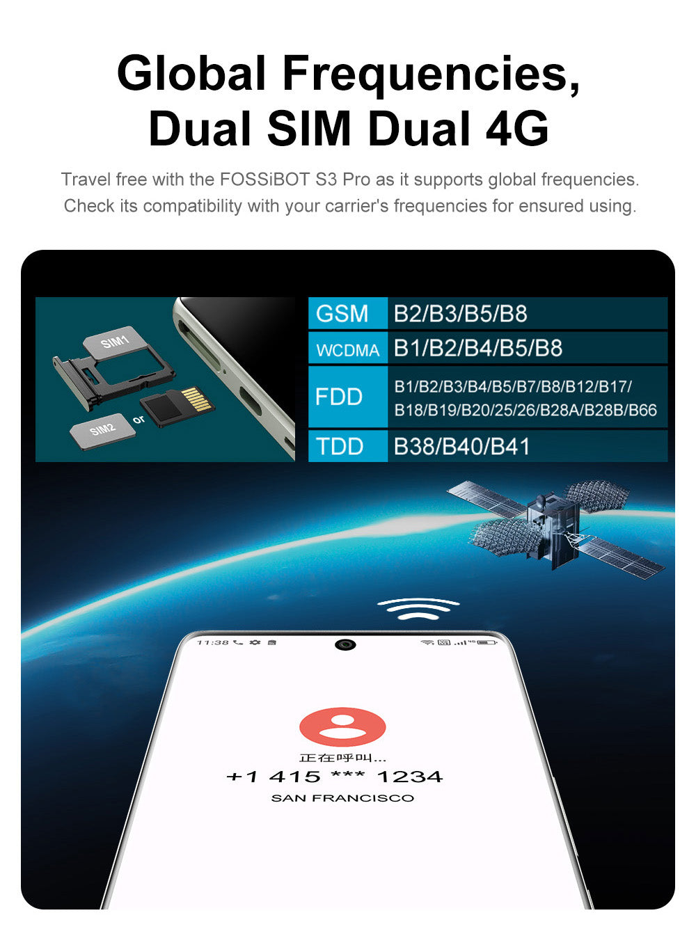 Chytrý telefon FOSSiBOT S3 Pro 4G, 6,67