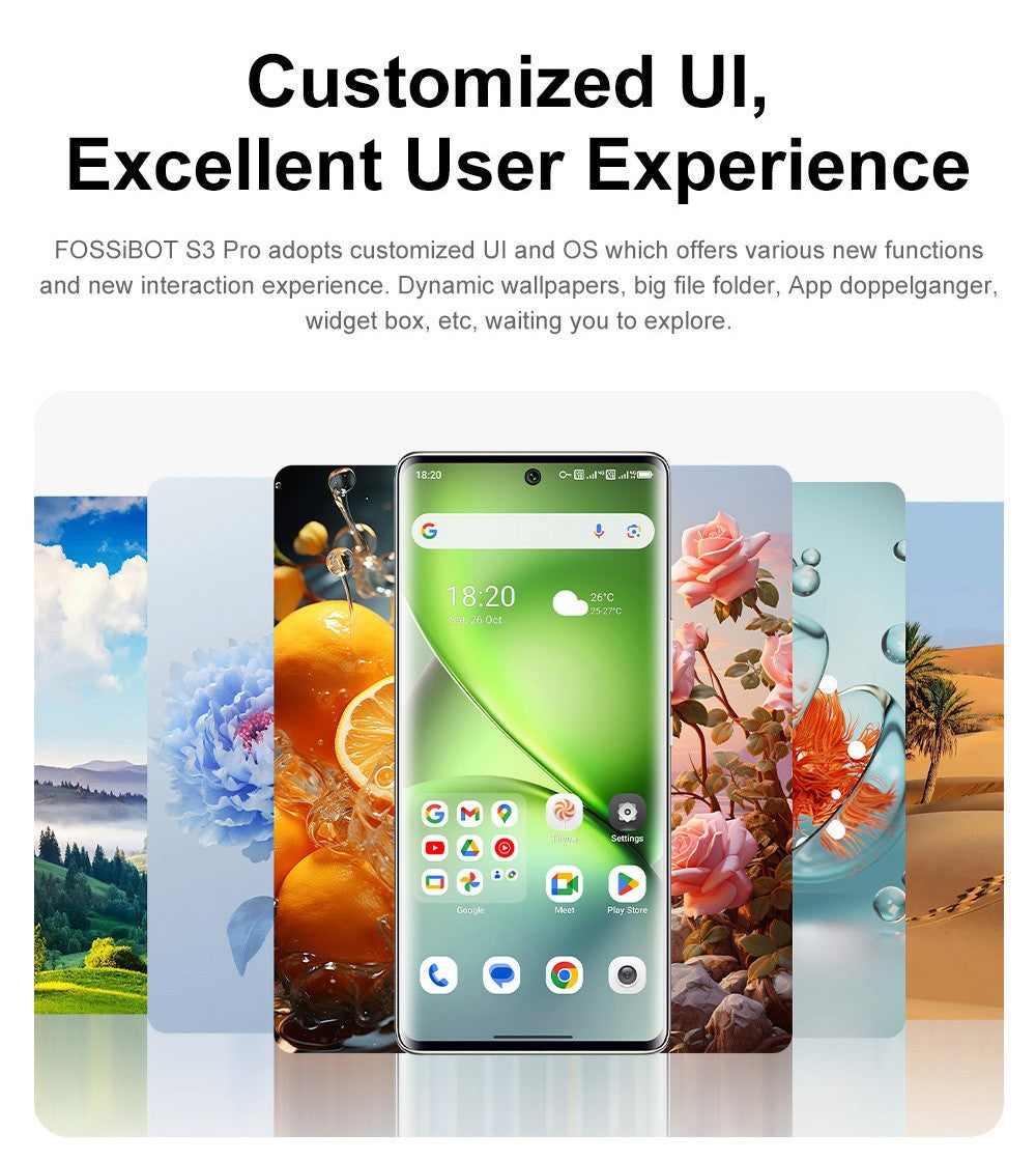 Chytrý telefon FOSSiBOT S3 Pro 4G, 6,67