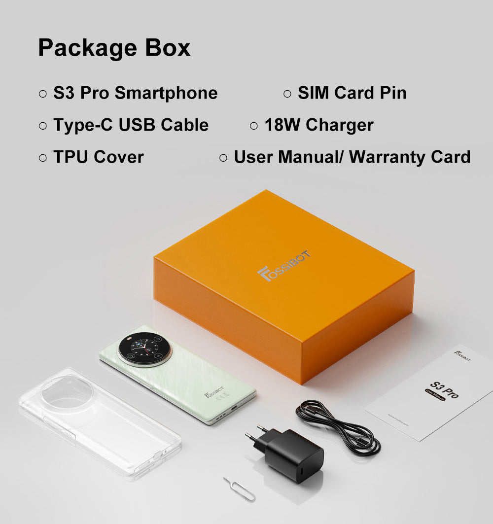 Chytrý telefon FOSSiBOT S3 Pro 4G, 6,67