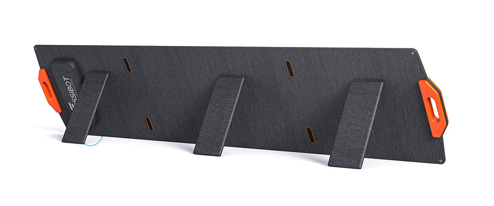 FOSSiBOT SP200 18V 200W skládací solární panel, 23,4% vysoká účinnost monokrystalických solárních článků, pro elektrárnu MPPT skládací solární nabíječka s nastavitelným stojanem, vodotěsný IP67, pro venkovní kempování a obytné vozy, offline systém, se standardním konektorem MC4