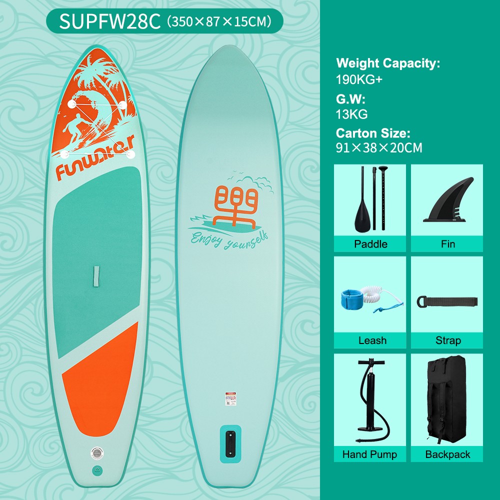 Pádlovací deska FunWater SUPFW28C 350*87*15 cm
