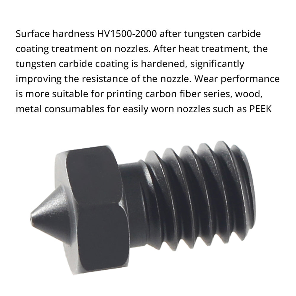 Tryska FYSETC E3D V6 0,3 mm z karbidu wolframu pro 3D tiskárnu VORON2.4/Trident/MK3S