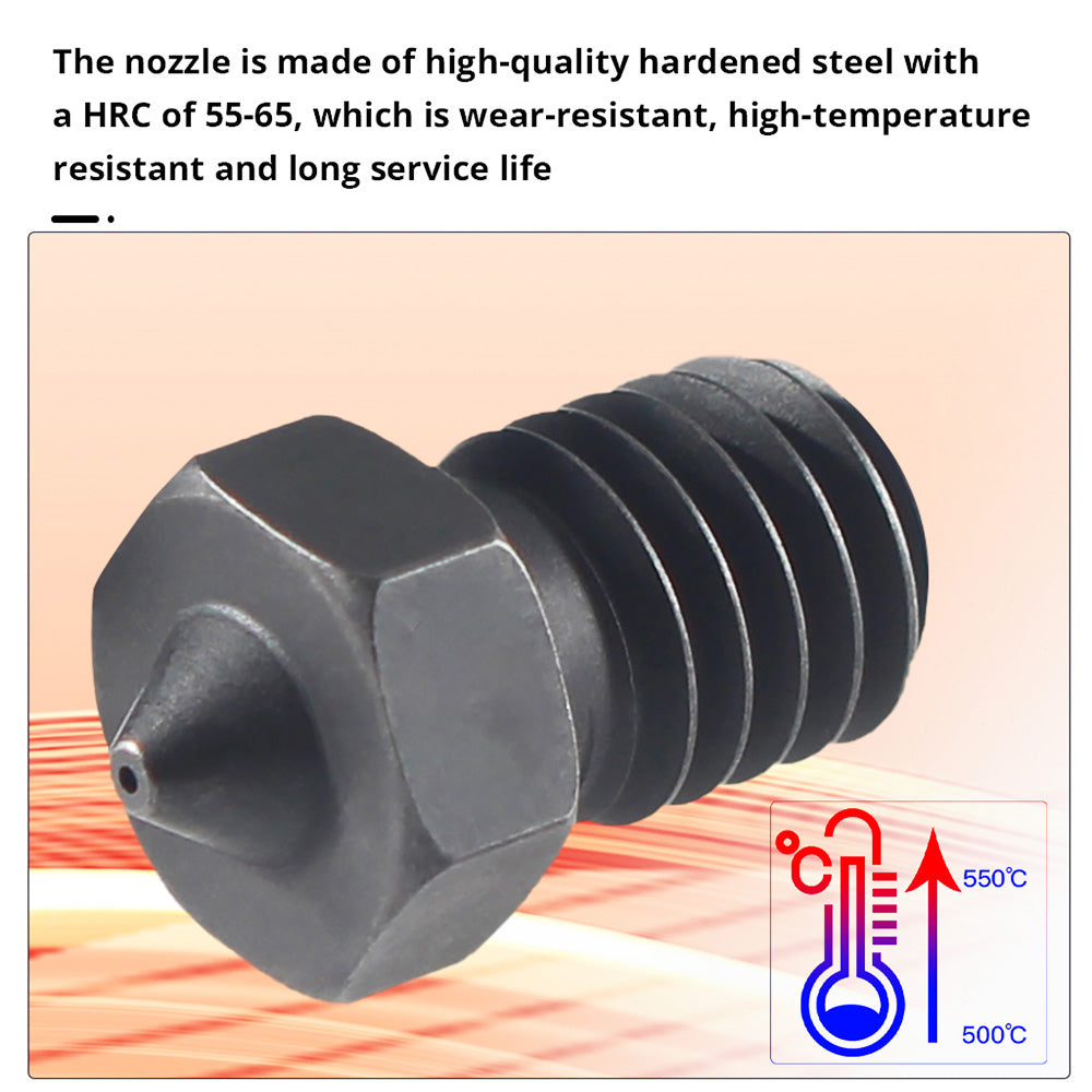 Tryska FYSETC E3D V6 0,3 mm z karbidu wolframu pro 3D tiskárnu VORON2.4/Trident/MK3S