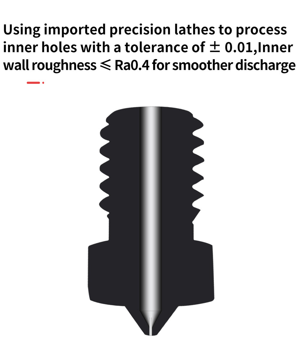 Tryska FYSETC E3D V6 0,3 mm z karbidu wolframu pro tiskárnu VORON2.4/Trident/MK3S