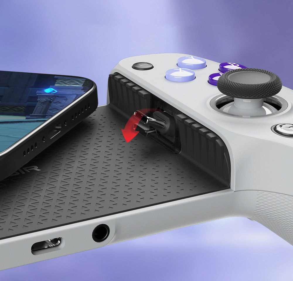 Mobilní herní ovladač GameSir G8 typu C, gamepad typu Plug and Play s joysticky s Hallovým efektem/Hallovým triggerem, 3,5mm audio jack, kompatibilní s Androidem a iPhonem řady 15