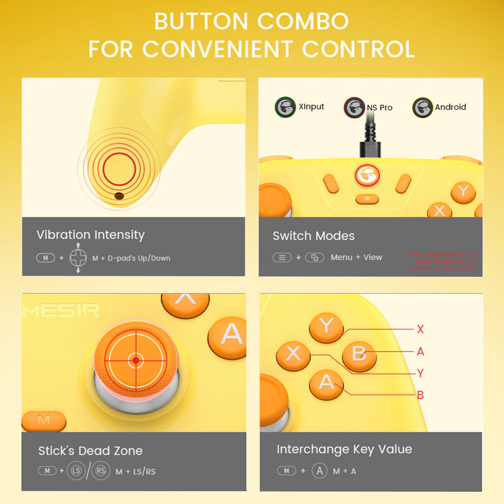 Bezdrátový herní ovladač GameSir Nova Lite, třírežimové připojení, kompatibilní s PC / Steam / Android / iOS / Switch - zelený