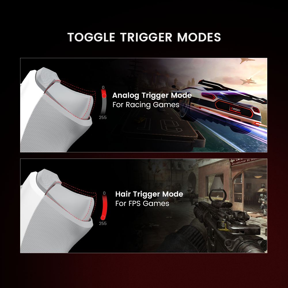 [Certifikace pro Xbox] Drátový herní ovladač GameSir T7, 1 měsíc zdarma XGPU, páčky Hallova efektu, Hallovy triggery, kompatibilní s Xbox a Xbox One řady X/S, Steam, Windows 10/11 - rubínově červený