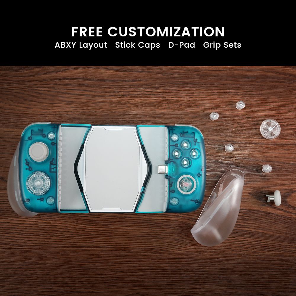 Mobilní herní ovladač GameSir X3 Pro s konektorem C, ventilátor, Hallovy páčky, dva hlučné motory, 6osý gyroskop, kompatibilní s iPhone 15 a Androidem