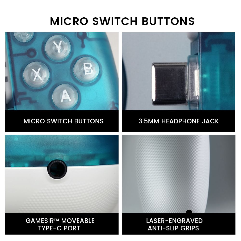 Mobilní herní ovladač GameSir X3 Pro s konektorem C, ventilátor, Hallovy páčky, dva hlučné motory, 6osý gyroskop, kompatibilní s iPhone 15 a Androidem