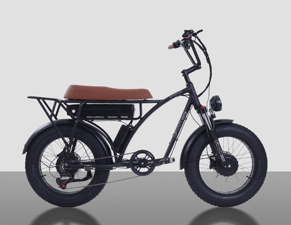 Elektrické kolo GOGOBEST GF750 Plus, motor 1000 W * 2, maximální rychlost 45-50 km/h, baterie 48 V 17,5 Ah, přední a zadní hydraulické brzdy - zelené