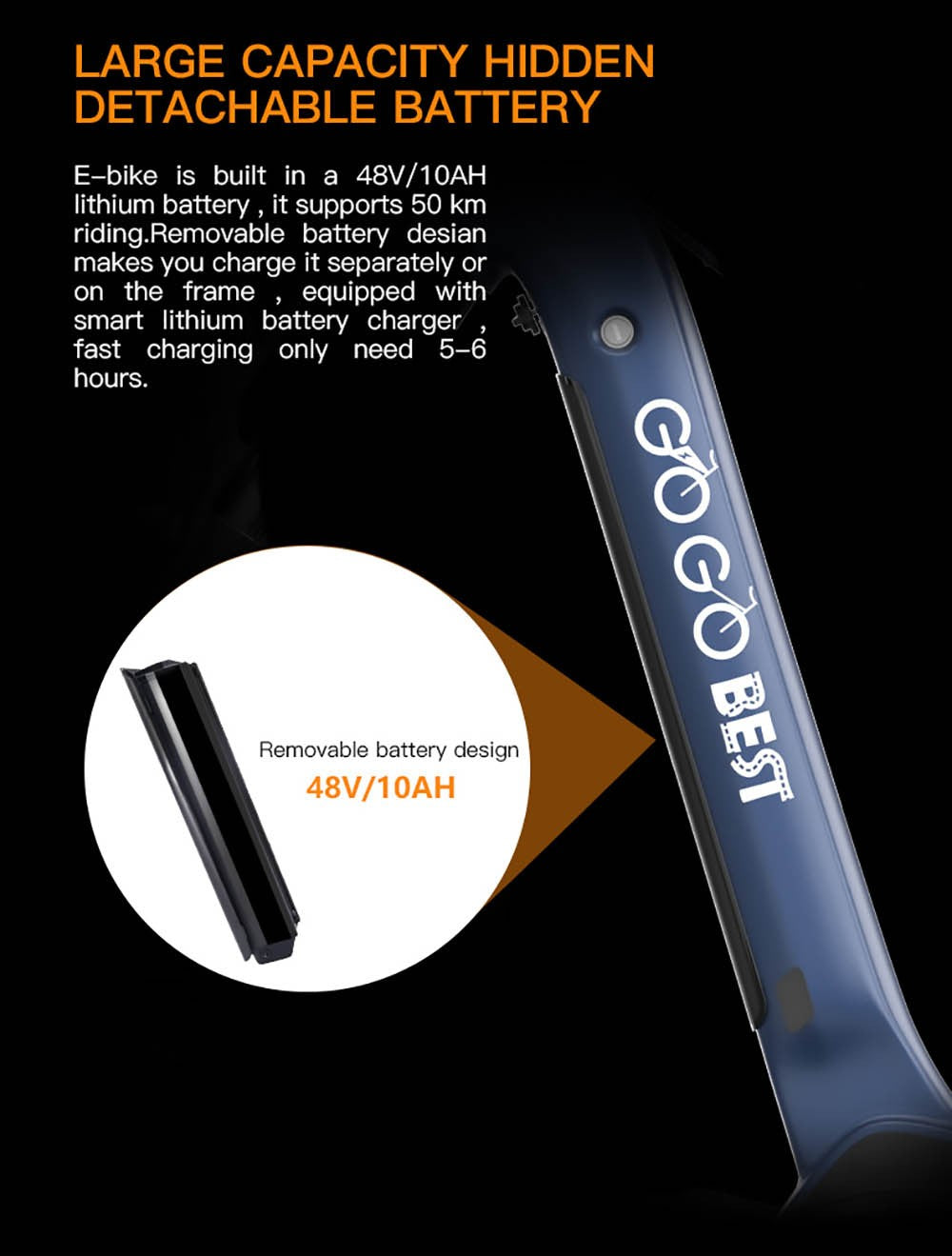 Elektrické kolo GOGOBEST GM27 27,5*3,0 palce, tlusté pneumatiky, 48V 350W, střední motor, maximální rychlost 25 km/h, baterie 10 Ah, maximální dojezd 50 km, dvojitá hydraulická kotoučová brzda - modrá